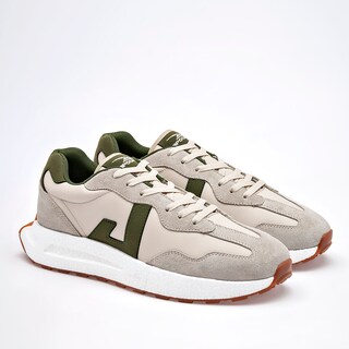 Foto 2 | Foto 2 | Apoort Tenis Urbano Para Hombre Beige Olivo