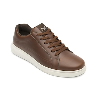 Foto 3 | Foto 3 | Tenis Flexi Casuales 415301 color Marrón de Piel para Hombre