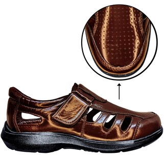 Foto 8 | Foto 8 | Sandalias de Piel De Borrego Cómodo Para Pie Delicado para Hombre