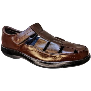 Foto 1 | Foto 1 | Sandalias de Piel Enco Footwear Cafés para Hombre