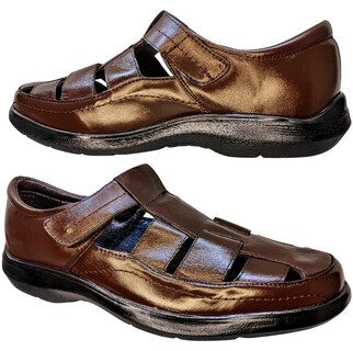Foto 2 | Foto 2 | Sandalias de Piel Enco Footwear Cafés para Hombre