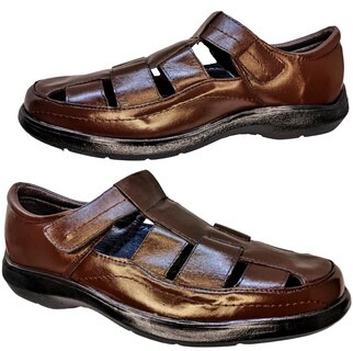Foto 5 | Foto 5 | Sandalias de Piel Enco Footwear Cafés para Hombre