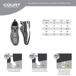 Foto 8 | Foto 8 | Tenis Deportivo Court Axis Para Hombre