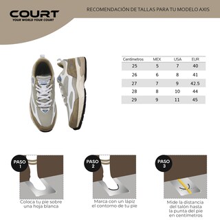 Foto 8 | Foto 8 | Tenis Deportivos Court Axis Para Hombre
