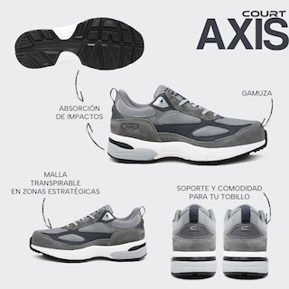 Foto 7 | Foto 7 | Tenis Deportivo Court Axis Para Hombre