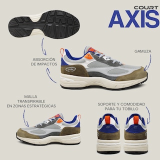 Foto 7 | Foto 7 | Tenis Deportivos Court Axis Para Hombre