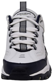 Foto 2 | Foto 2 | Zapatilla Skechers Energy Afterburn Para Hombre, Color Blanco, Azul Marino Y Plateado - Venta Internacional.