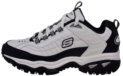 Foto 7 | Foto 7 | Zapatilla Skechers Energy Afterburn Para Hombre, Color Blanco, Azul Marino Y Plateado - Venta Internacional.
