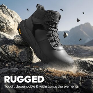 Foto 6 | Foto 6 | Botas De Senderismo Nortiv 8 Nmumhb2505 Impermeables De Cuero Para Hombre, Color Negro - Venta Internacional.