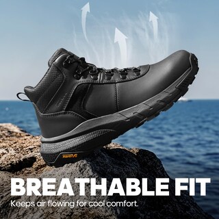 Foto 5 | Foto 5 | Botas De Senderismo Nortiv 8 Nmumhb2505 Impermeables De Cuero Para Hombre, Color Negro 10.5 - Venta Internacional.