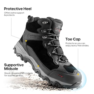 Foto 6 | Foto 6 | Botas De Senderismo Nortiv 8 Paladin Impermeables Para Hombre, Talla 13, Color Negro - Venta Internacional.