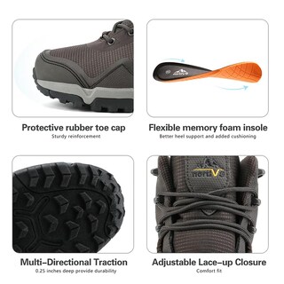 Foto 2 | Foto 2 | Botas De Senderismo Nortiv 8 Paladin Impermeables Para Hombre Brown-5 11us - Venta Internacional.