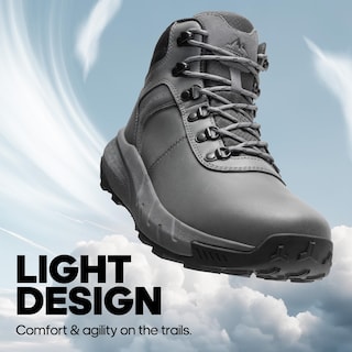 Foto 3 | Foto 3 | Botas De Senderismo Nortiv 8 Nmumhb2505 Impermeables De Cuero Para Hombre, Color Gris 10.5 - Venta Internacional.