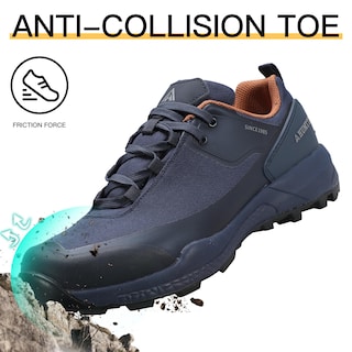 Foto 5 | Foto 5 | Zapatos De Senderismo Humtto Impermeables Trekking Trail Para Hombre, Azul Marino - Venta Internacional.