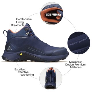 Foto 3 | Foto 3 | Botas De Senderismo Humtto Para Hombre, Todo Terreno, Impermeables, Color Azul, Talla 13 - Venta Internacional.