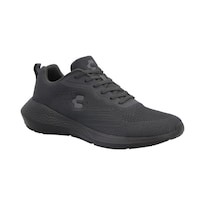 Tenis Hombre Charly Textil Deportivo Durable Caminar Correr Deportivo Ajustable Cordones Suela Plana Gris