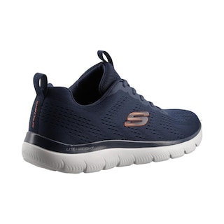 Foto 3 | Foto 3 | Tenis Skechers Lite Weight Hombre Agujetas Azul