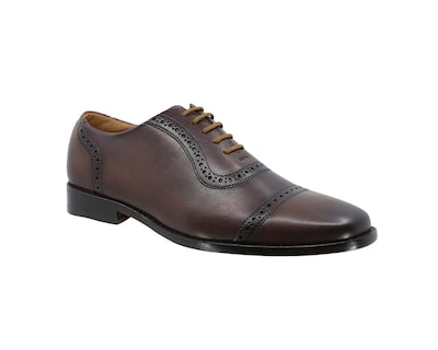 Foto 1 | Foto 1 | Zapato Bostoniano Suela de Cuero Triples Firenze 36151 Caoba para Hombre