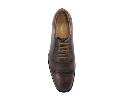 Foto 6 | Foto 6 | Zapato Bostoniano Suela de Cuero Triples Firenze 36151 Caoba para Hombre