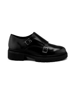 Foto 1 | Foto 1 | Monkstrap En Piel Vacuno Negro Con Suela Gruesa Para Hombre