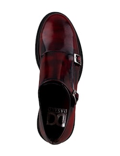 Foto 4 | Foto 4 | Monkstrap En Piel Vacuno Vino Con Suela Gruesa Para Hombre