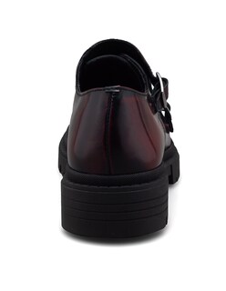 Foto 2 | Foto 2 | Monkstrap En Piel Vacuno Vino Con Suela Gruesa Para Hombre