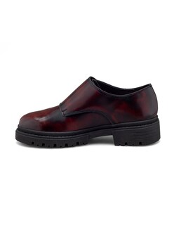 Foto 3 | Foto 3 | Monkstrap En Piel Vacuno Vino Con Suela Gruesa Para Hombre