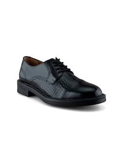 Foto 1 | Foto 1 | Zapato Formal Derby En Piel Vacuno Grabado Negro Para Hombre