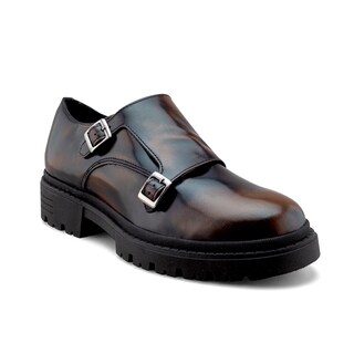 Foto 1 | Foto 1 | Zapato Monkstrap De Piel Para Hombre Con Hebilla Y Suela Chunky