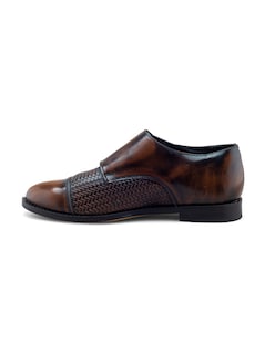 Foto 4 | Foto 4 | Zapato Monkstrap De Piel Grabada Para Hombre Con Doble Hebilla