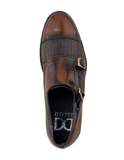 Foto 5 | Foto 5 | Zapato Monkstrap De Piel Grabada Para Hombre Con Doble Hebilla