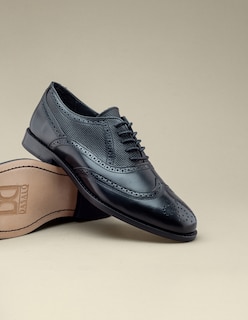 Foto 7 | Foto 7 | Oxford Clásico Negro Para Hombre En Piel Vacuno Estilo Formal