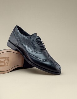 Foto 7 | Foto 7 | Oxford Clásico Negro Para Hombre En Piel Vacuno Estilo Formal