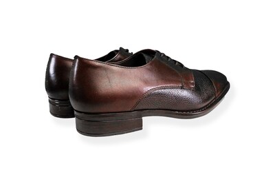 Foto 3 | Foto 3 | Zapato Formal Hombre Benissimo 2602 Piel Café Combinada