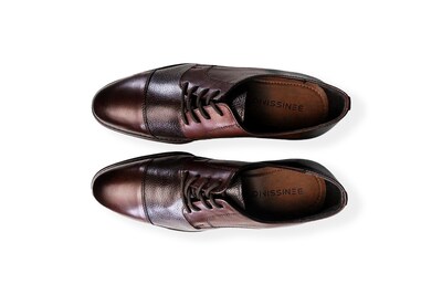 Foto 4 | Foto 4 | Zapato Formal Hombre Benissimo 2602 Piel Café Combinada