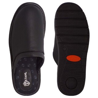 Foto 3 | Foto 3 | Pantuflas De Piel Salto De Cama Para Hombre Marca Stahl Modelo 1810 Color Negro