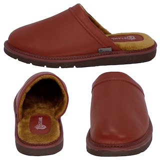 Foto 2 | Foto 2 | Pantuflas De Piel Salto De Cama Para Hombre Marca Stahl Modelo 4747 Color Café