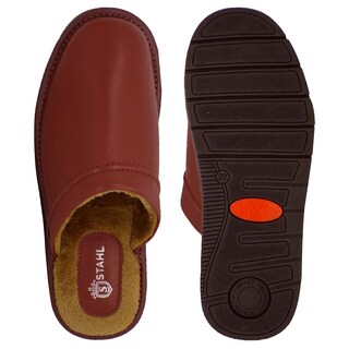 Foto 3 | Foto 3 | Pantuflas De Piel Salto De Cama Para Hombre Marca Stahl Modelo 4747 Color Café