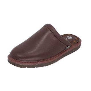Foto 1 | Foto 1 | Pantuflas De Piel Salto De Cama Para Hombre Marca Stahl Modelo 1810 Color Moka