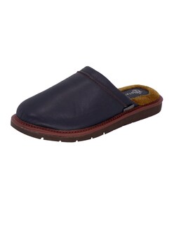 Foto 1 | Foto 1 | Pantuflas De Piel Salto De Cama Para Hombre Marca Stahl Modelo 4747 Color Marino