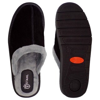 Foto 3 | Foto 3 | Pantuflas de Gamuza Salto de Cama para Hombre Stahl 4751 color Negro
