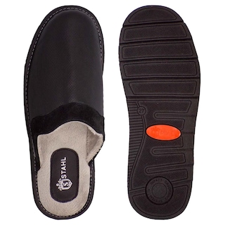 Foto 3 | Foto 3 | Pantuflas de Piel Salto de Cama para Hombre Stahl 4750 color Negro