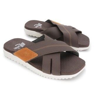 Foto 5 | Foto 5 | Sandalia para Hombre Br-sport Cris Cruzado Café