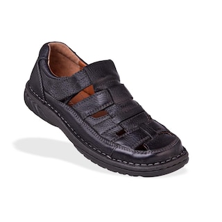 Foto 1 | Foto 1 | Sandalia Hombre Chanclas De Piel Marco Delli 93006 Negro Negro