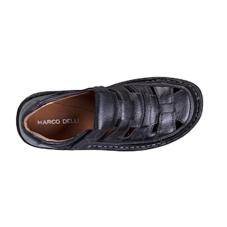 Foto 5 | Foto 5 | Sandalia Hombre Chanclas De Piel Marco Delli 93006 Negro Negro