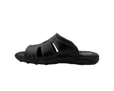 Foto 5 | Foto 5 | Sandalia De Piel Negro Para Hombre Cómodo 20 Hrs 404