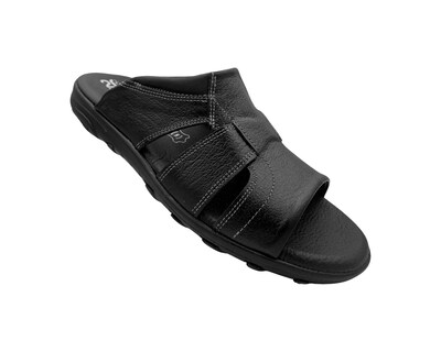 Foto 3 | Foto 3 | Sandalia De Piel Negro Para Hombre Cómodo 20 Hrs 404