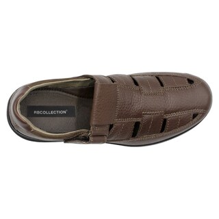 Foto 3 | Foto 3 | Sandalias Casuales Exterior Piel Color Café Para Hombre De Rbcollection