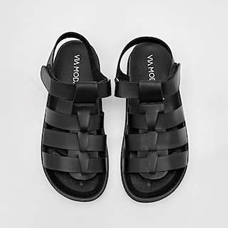Foto 3 | Foto 3 | Via Moda Sandalia Para Hombre Negro