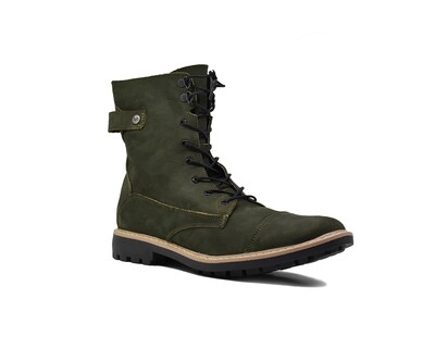 Foto 1 | Foto 1 | Bota Warlock 4200 Verde De Piel Para Hombre